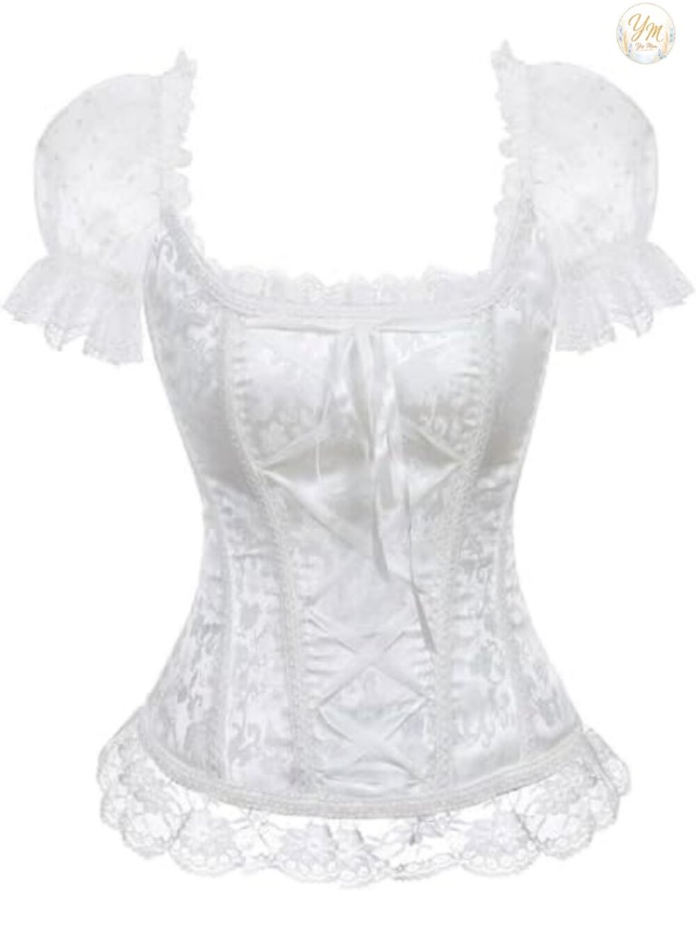 Lace Up Gothic Corset Bustier Top Women's Overbust Shapewear